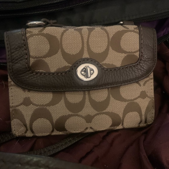 Coach- Small Wallet Purse w/Strap - Picture 2 of 6